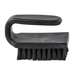 Brush, ESD, 3"x1.5" Curved Handle, Hard, Conductive, Nylon Bristles